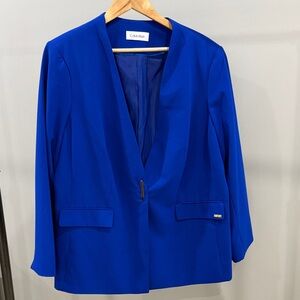 Calvin Klein Women's Royal Blue Suit Jacket